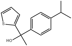 1-(4-isopropylphenyl)-1-(thiophen-2-yl)ethanol Structure