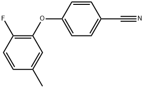 4-(2-Fluoro-5-methylphenoxy)benzonitrile Structure