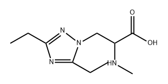 1H-1,2,4-Triazole-1-propanoic acid, 3,5-diethyl-α-(methylamino)- Structure