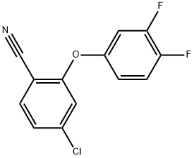 4-Chloro-2-(3,4-difluorophenoxy)benzonitrile Structure