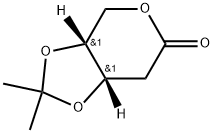 D-erythro-Pentonic acid, 2-deoxy-3,4-O-(1-methylethylidene)-, δ-lactone Structure