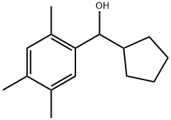 α-Cyclopentyl-2,4,5-trimethylbenzenemethanol Structure