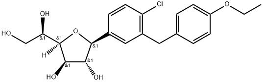 Dapagliflozin furanose isomer 구조식 이미지