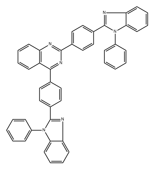 2,4-Bis[4-(1-phenyl-1H-benzimidazol-2-yl)phenyl]quinazoline Structure