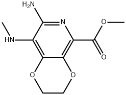 methyl7-amino-8-(methylamino)-2,3-dihydro-[1,4]dioxino[2,3-c]pyridine-5-carboxylate 구조식 이미지