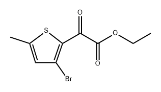 ethyl 2-(3-bromo-5-methylthiophen-2-yl)-2-oxoacetate Structure