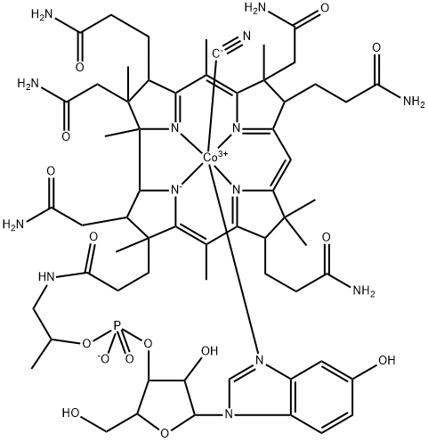 인자III,비타민B12 구조식 이미지