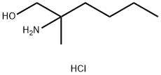 2-amino-2-methylhexan-1-ol hydrochloride Structure