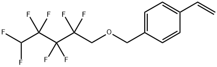 1-Ethenyl-4-[[(2,2,3,3,4,4,5,5-octafluoropentyl)oxy]methyl]bene 구조식 이미지