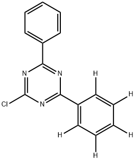 1,3,5-Triazine, 2-chloro-4-phenyl-6-(phenyl-2,3,4,5,6-d5)- Structure