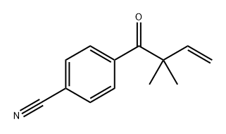 4-(2,2-Dimethyl-1-oxo-3-buten-1-yl)benzonitrile Structure