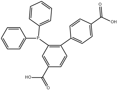 2-(diphenylphosphino)-[1,1'-biphenyl]-4,4'-dicarboxylic acid Structure