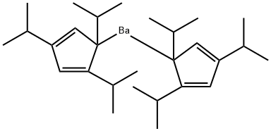 Bis[tri(i-propyl)cyclopentadienyl]barium Structure