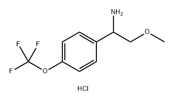 2-Methoxy-1-(4-(trifluoromethoxy)phenyl)ethan-1-amine hcl 구조식 이미지