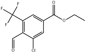 Ethyl 3-chloro-4-formyl-5-(trifluoromethyl)benzoate Structure