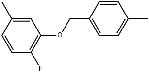 1-Fluoro-4-methyl-2-[(4-methylphenyl)methoxy]benzene Structure