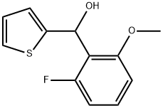 (2-fluoro-6-methoxyphenyl)(thiophen-2-yl)methanol Structure