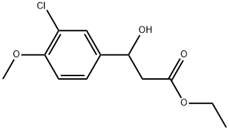 Ethyl 3-chloro-β-hydroxy-4-methoxybenzenepropanoate Structure