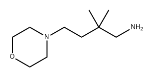 4-Morpholinebutanamine, β,β-dimethyl- Structure