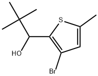 3-Bromo-α-(1,1-dimethylethyl)-5-methyl-2-thiophenemethanol Structure