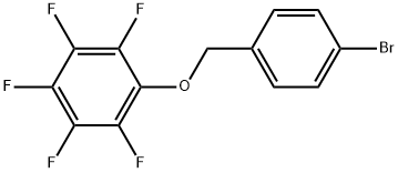 1-[(4-Bromophenyl)methoxy]-2,3,4,5,6-pentafluorobenzene Structure