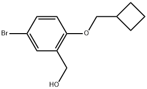 5-Bromo-2-(cyclobutylmethoxy)benzenemethanol 구조식 이미지