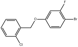 1-Bromo-4-[(2-chlorophenyl)methoxy]-2-fluorobenzene Structure