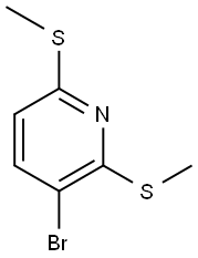 3-bromo-2,6-bis(methylthio)pyridine Structure