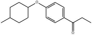 1-[4-[(4-Methylcyclohexyl)oxy]phenyl]-1-propanone Structure