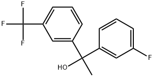 3-Fluoro-α-methyl-α-[3-(trifluoromethyl)phenyl]benzenemethanol Structure