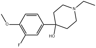 1-Ethyl-4-(3-fluoro-4-methoxyphenyl)-4-piperidinol Structure