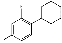 1-cyclohexyl-2,4-difluorobenzene Structure