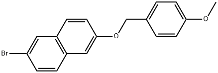 2-Bromo-6-[(4-methoxyphenyl)methoxy]naphthalene Structure