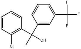 2-Chloro-α-methyl-α-[3-(trifluoromethyl)phenyl]benzenemethanol Structure