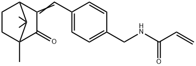 POLYACRYLAMIDOMETHYL BENZYLIDENE CAMPHOR 구조식 이미지