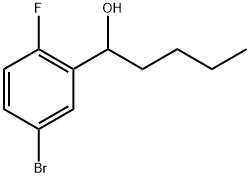 5-Bromo-α-butyl-2-fluorobenzenemethanol Structure