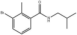 3-Bromo-2-methyl-N-(2-methylpropyl)benzamide Structure