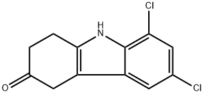 6,8-dichloro-2,3,4,9-tetrahydro-1H-carbazol-3-one Structure