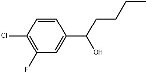 α-Butyl-4-chloro-3-fluorobenzenemethanol Structure