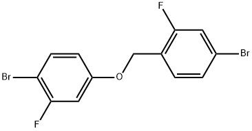 Benzene, 4-bromo-1-[(4-bromo-3-fluorophenoxy)methyl]-2-fluoro- Structure