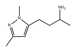 1H-Pyrazole-5-propanamine, α,1,3-trimethyl- Structure