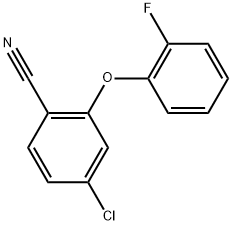 4-Chloro-2-(2-fluorophenoxy)benzonitrile Structure