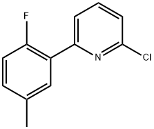 2-Chloro-6-(2-fluoro-5-methylphenyl)pyridine Structure