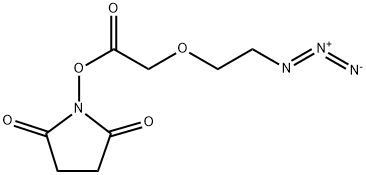 Azido-PEG1-CH2CO2-NHS 구조식 이미지