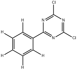 2,4-Dichloro-6-(phenyl-2,3,4,5,6-d5)-1,3,5-triazine Structure