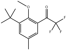 1-(3-(Tert-butyl)-2-methoxy-5-methylphenyl)-2,2,2-trifluoroethanone Structure