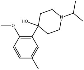 4-(2-Methoxy-5-methylphenyl)-1-(1-methylethyl)-4-piperidinol Structure