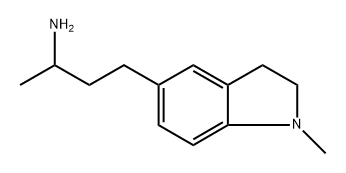 1H-Indole-5-propanamine, 2,3-dihydro-α,1-dimethyl- Structure