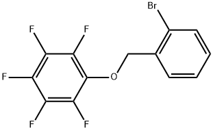 1-[(2-Bromophenyl)methoxy]-2,3,4,5,6-pentafluorobenzene Structure