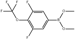 Dimethyl B-[3,5-difluoro-4-(trifluoromethoxy)phenyl]boronate Structure